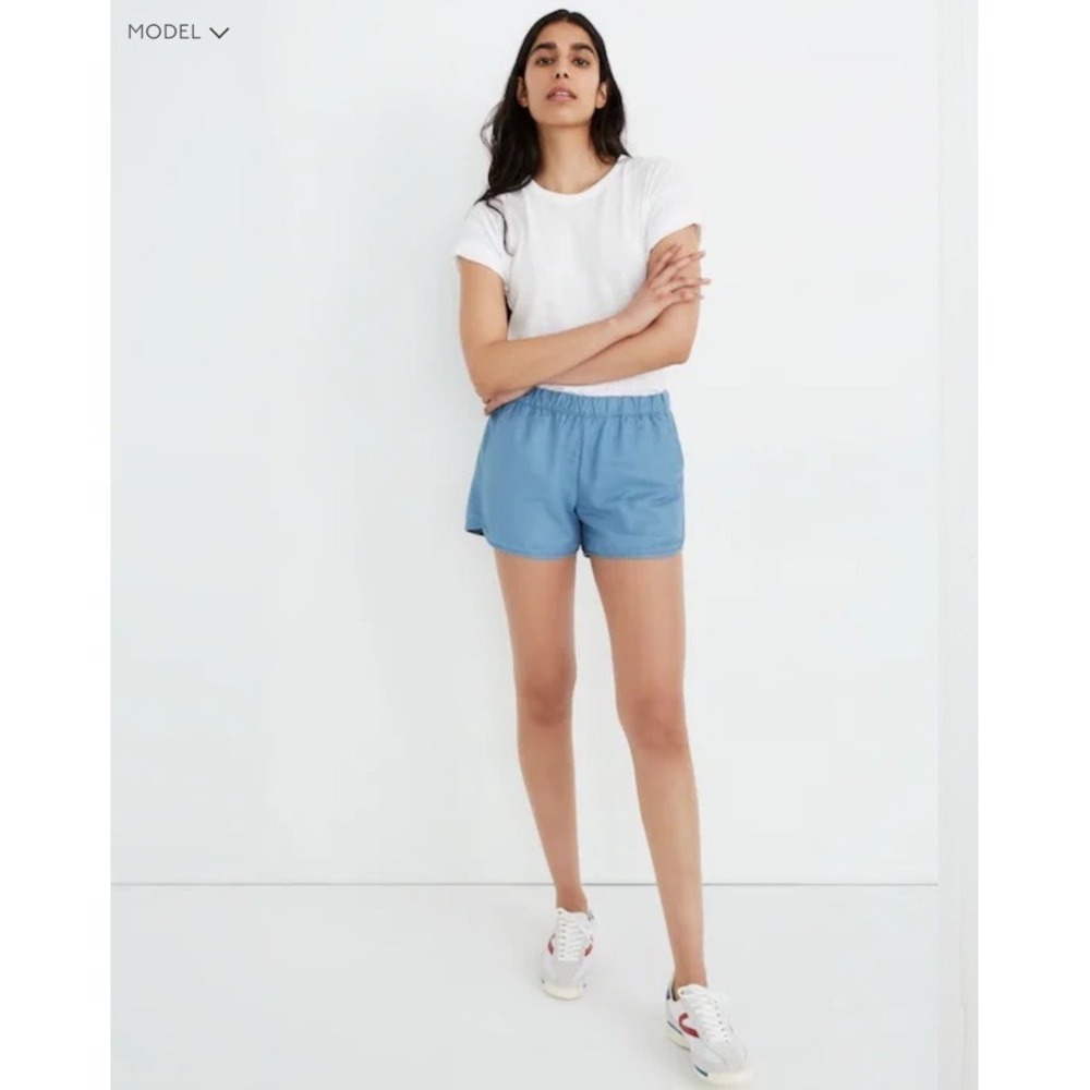 Madewell Womens Mid Rise Pull On Short Sz M Preppy Capsule Tennis Comfy Everyday